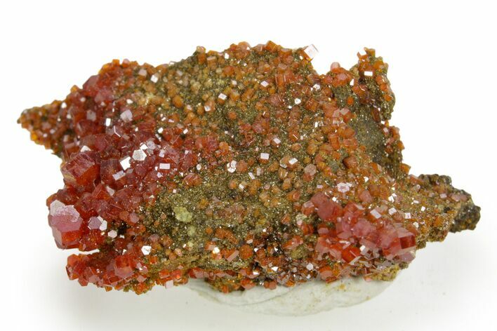 Glittering Ruby Red Vanadinite Crystals - Arizona #361607